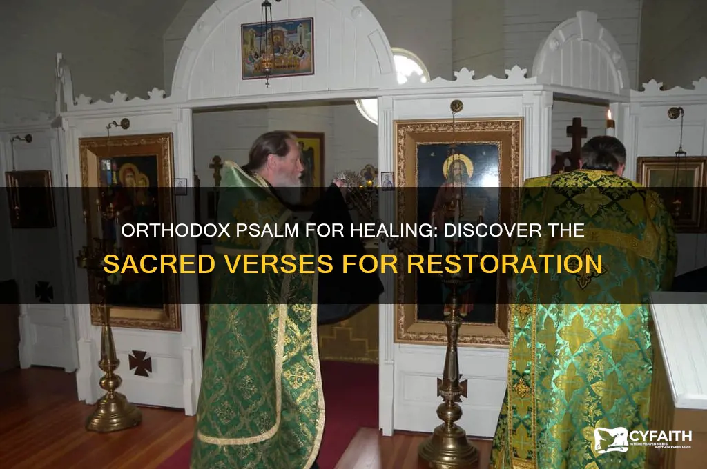 what orthodox paslm is for healing