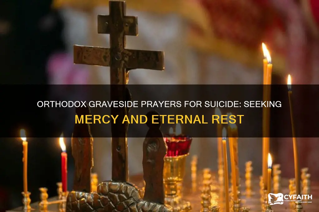 what orthodox prayers are said at graveside for suicide