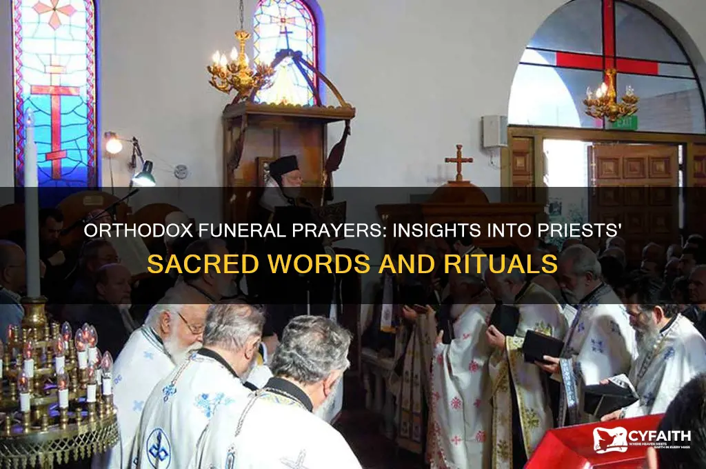 what orthodox priests say at funerals