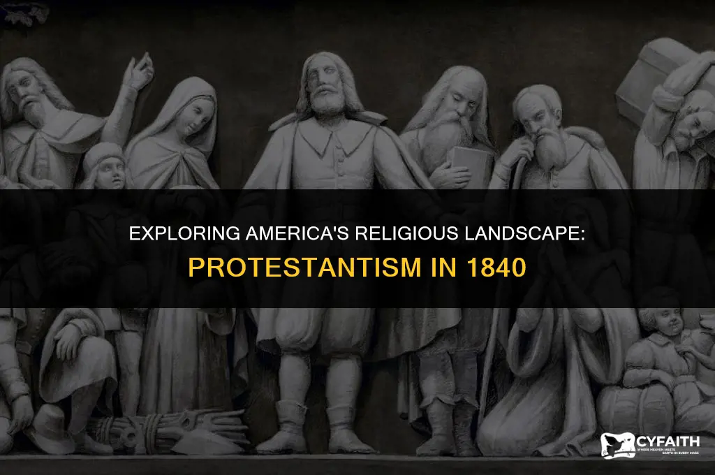 what percent of america was protestant in 1840
