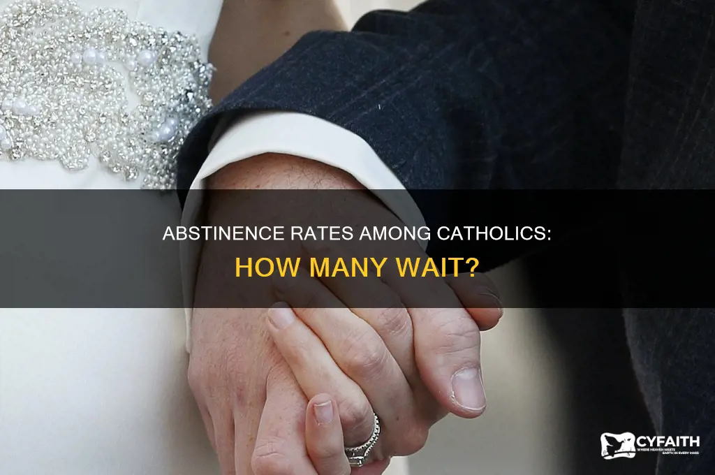 what percent of catholics are abstinent until marraiage
