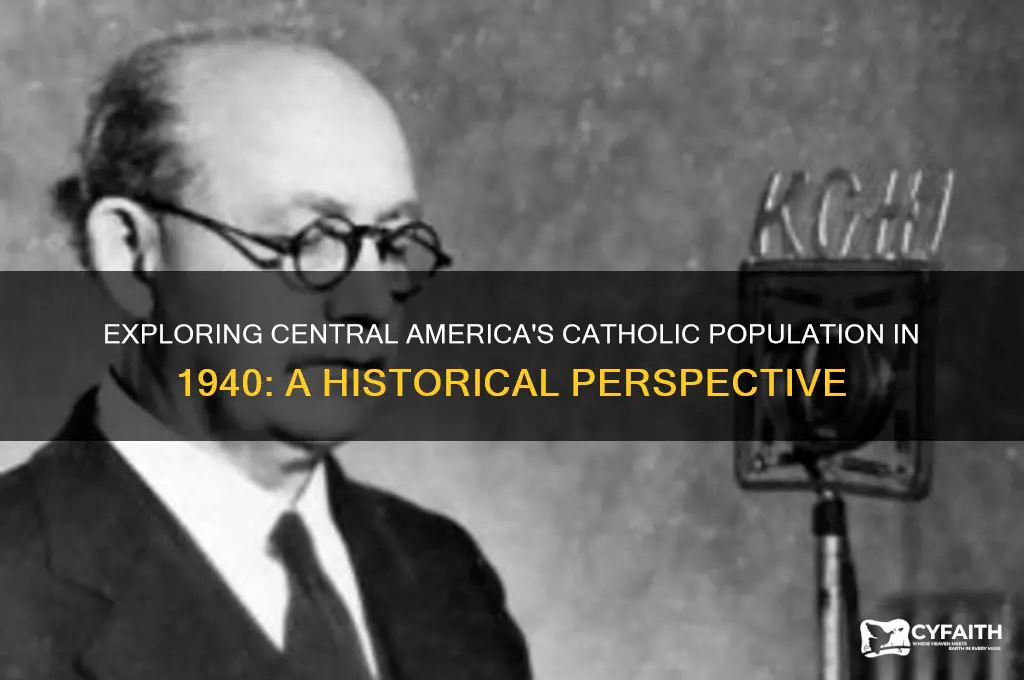 what percent of central america was catholic in 1940