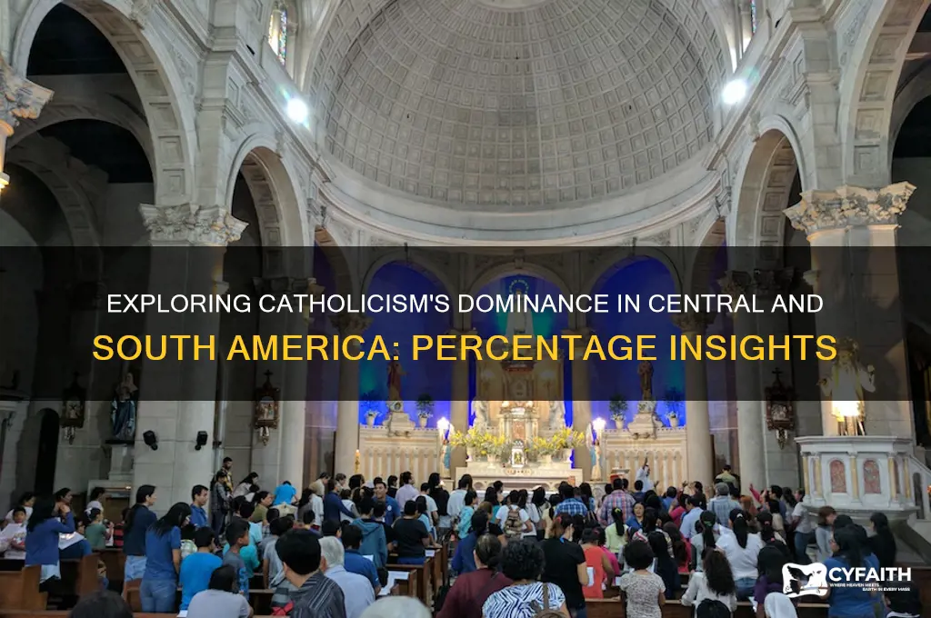 what percent of central and south america is catholic