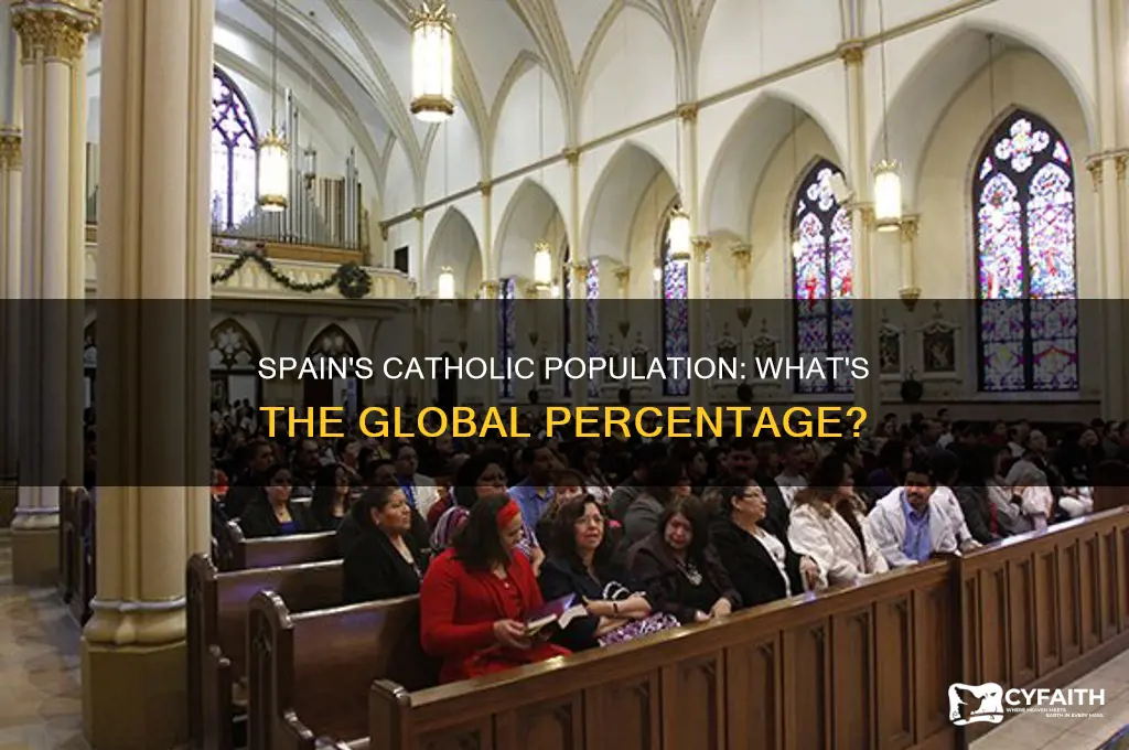 what percent of global catholics are from spain