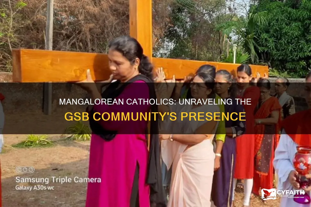 what percent of mangalorean catholics are gsb