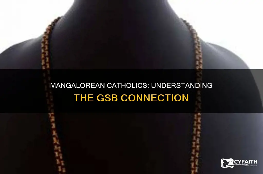 what percent of mangalorsan catholics are gsb