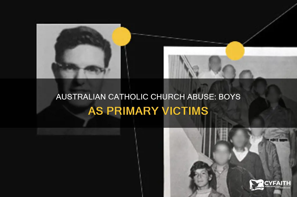 what percentage of catholic abused children in australia were boys