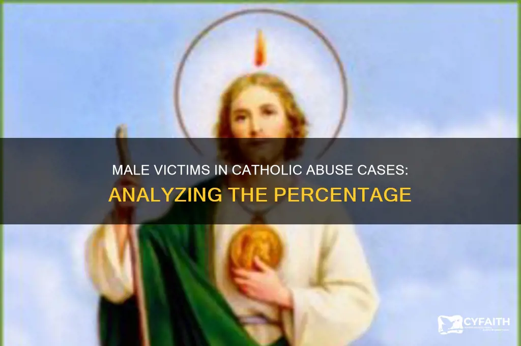 what percentage of catholic victims are male