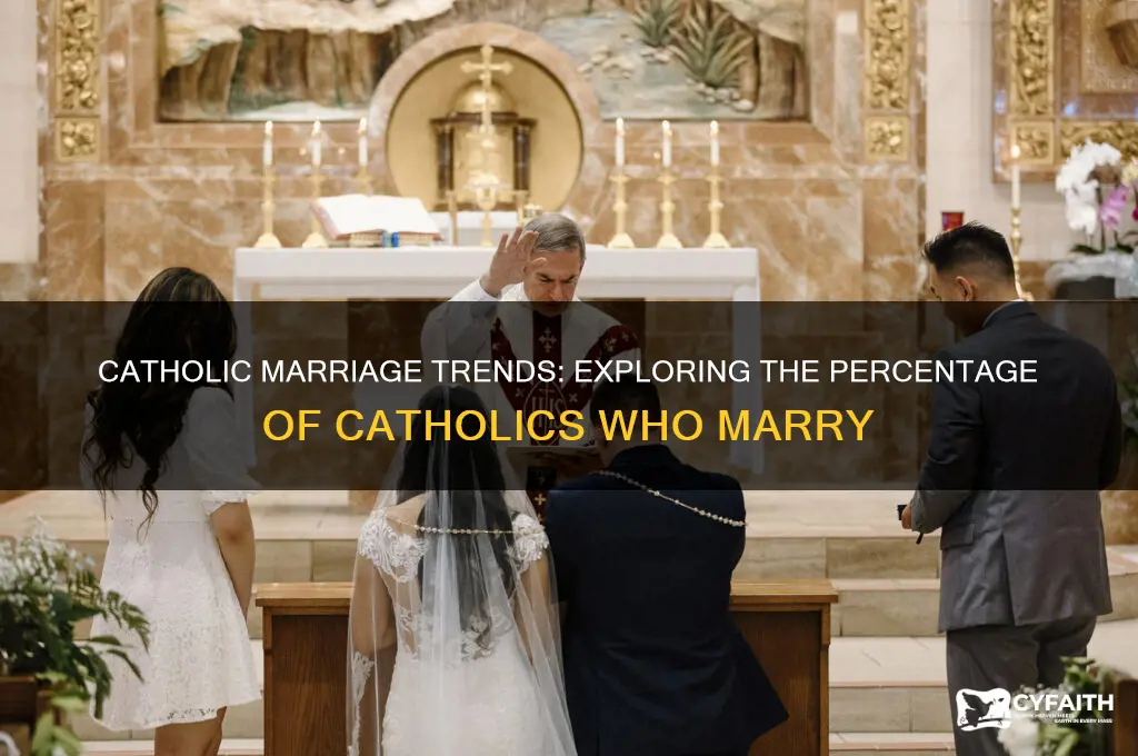 what percentage of catholics get married