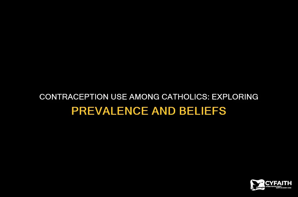 what percentage of catholics use contraception
