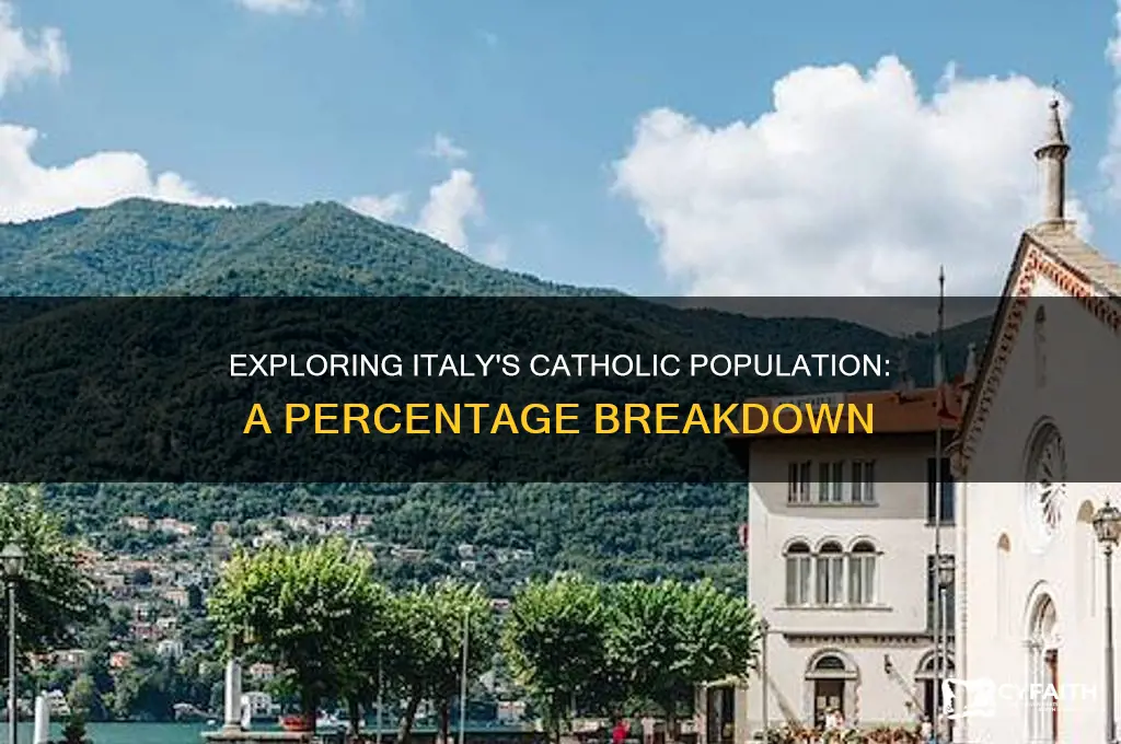 what percentage of italy are catholic