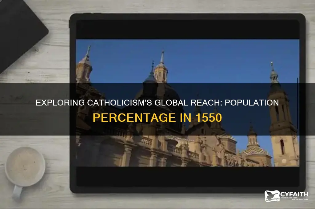 what percentage of people were catholic in 1550