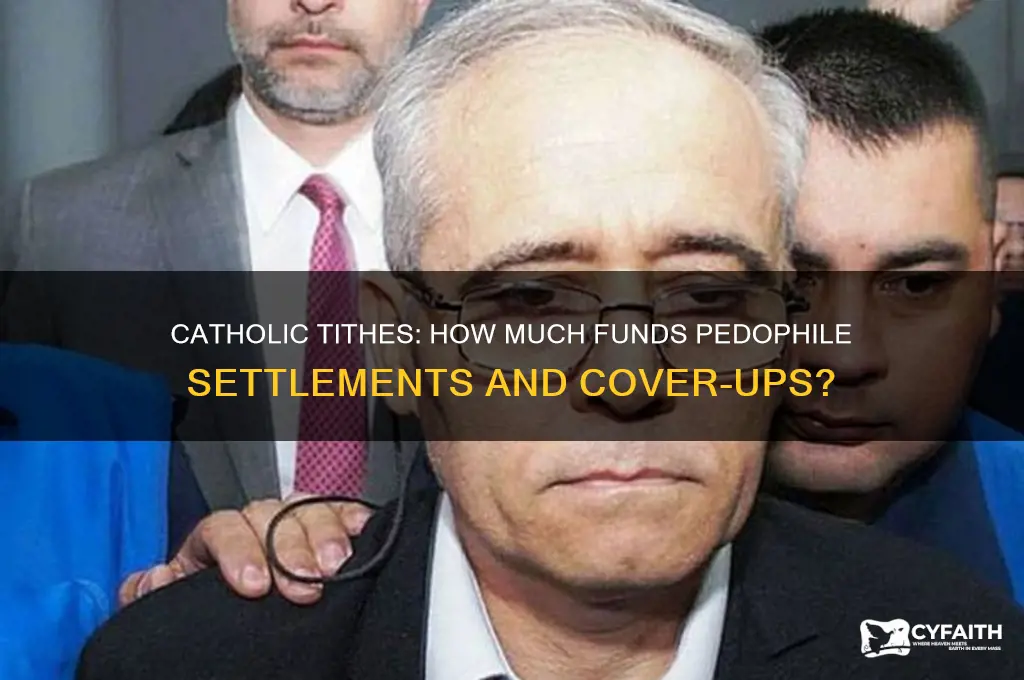 what portion of catholic tithes goes to pedophiles