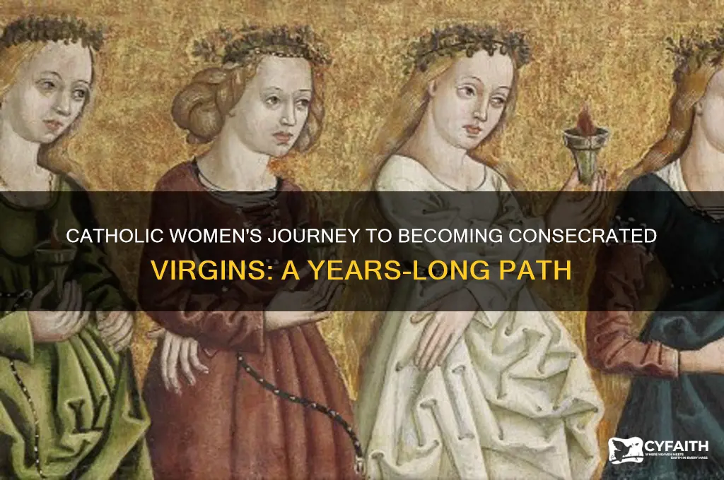 what position does catholic woman become that takes years