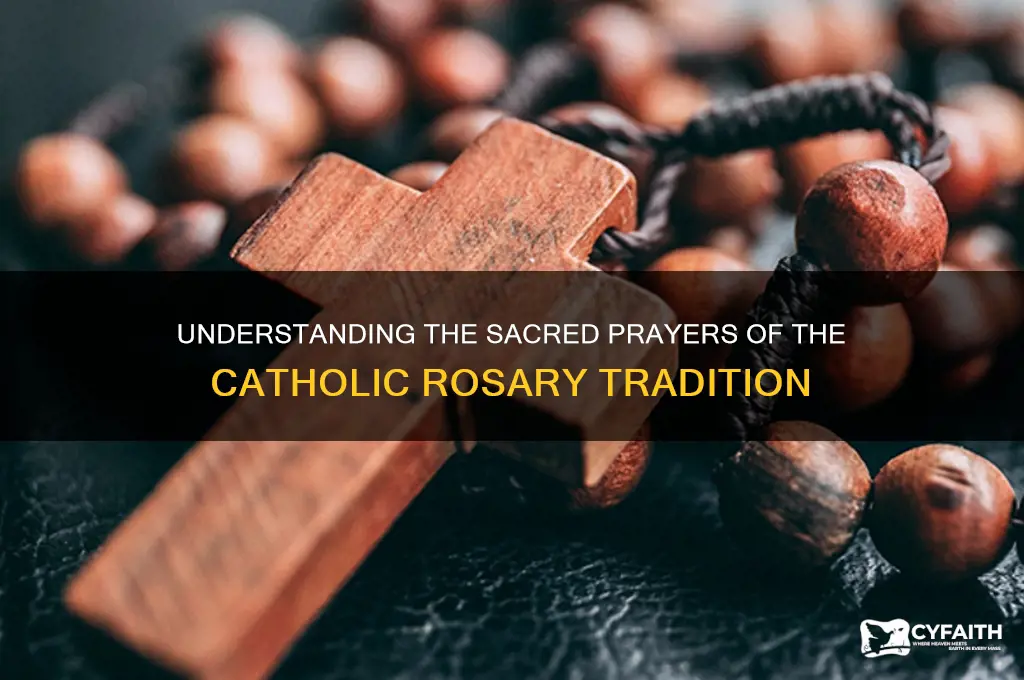 what prayers are said on the catholic rosary