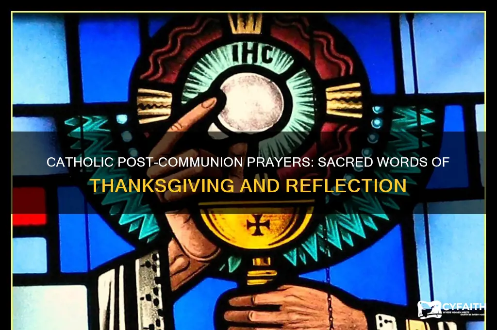 what prayers do catholics say after communion