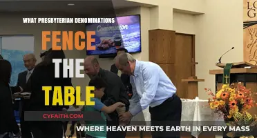 Which Presbyterian Denominations Practice Fenced Communion Tables and Why?
