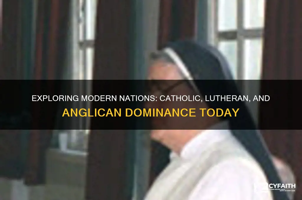 what present day countries are catholic lutheran and anglican