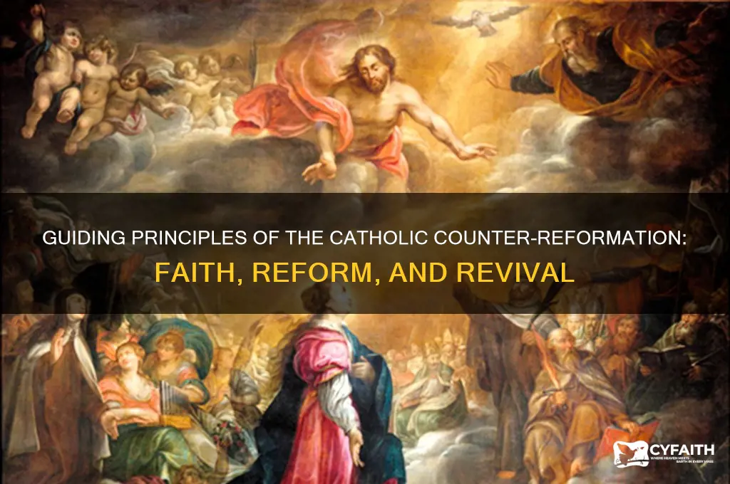 what principals guided the catholic counter reformation
