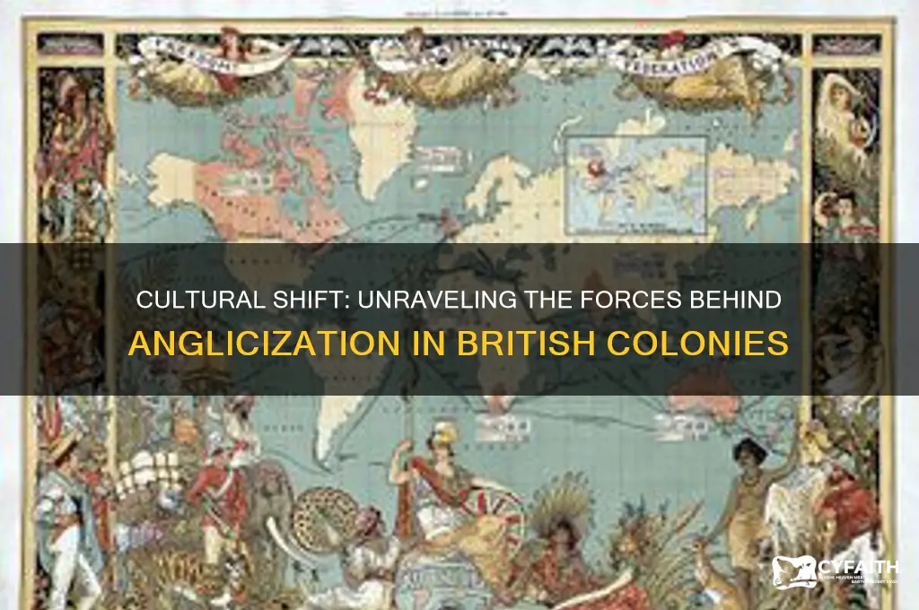 what prompted anglicization in the british colonies