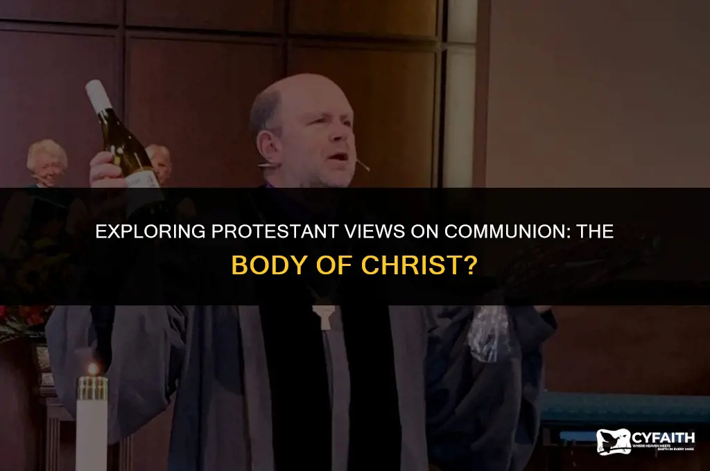 what protestant church believes communion is the body of christ
