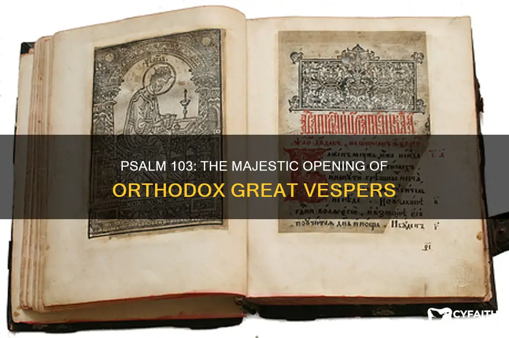 what psalm begins great vespers in orthodox church