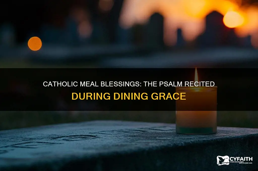 what psalm do catholic read when they eat