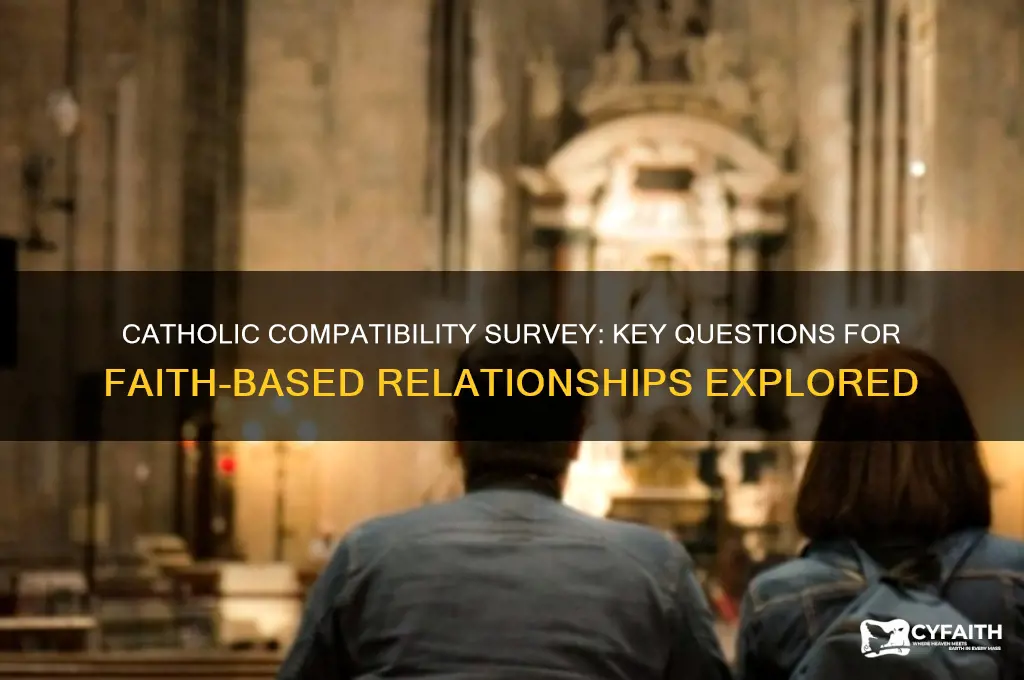 what questions are asked on the catholic compatibility survey