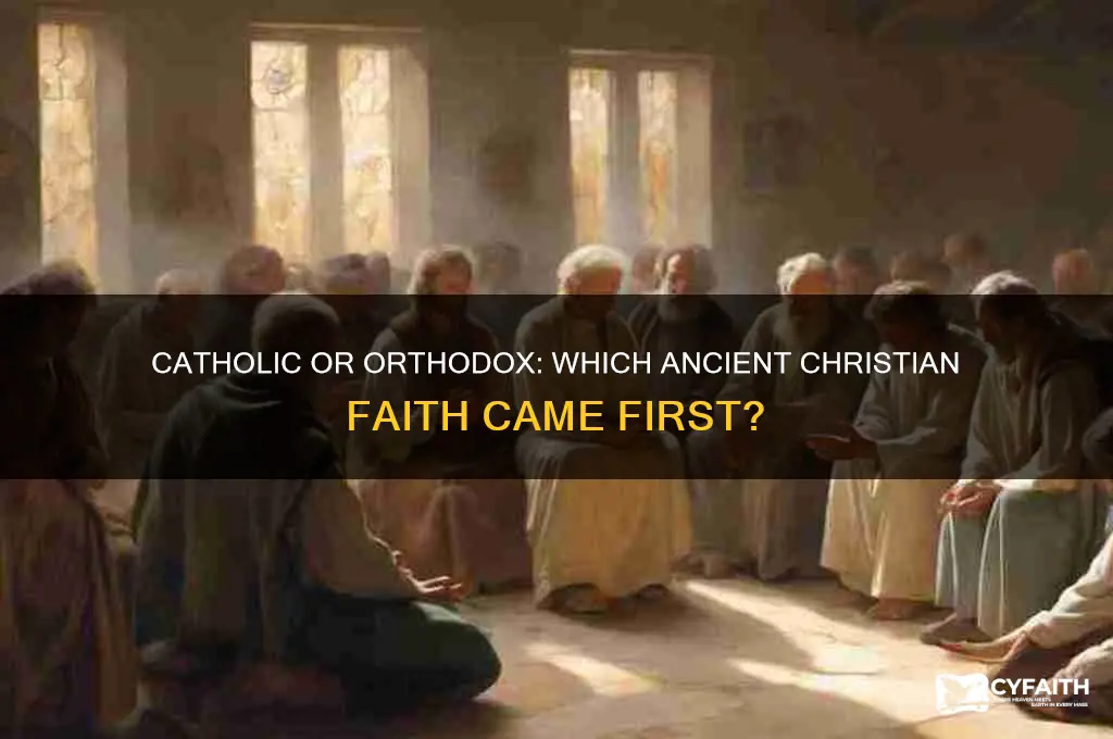 what religion came first catholic or orthodox