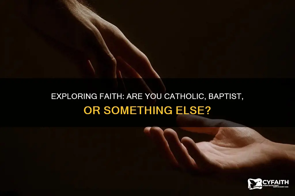 what religion faith are you like catholic bapstic