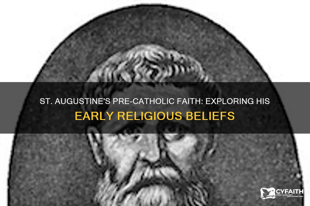 what religion was st agustin before catholic
