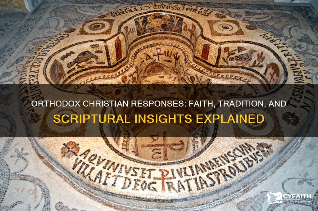 what response do orthodox christians give