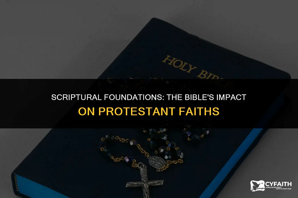 what role did the bible play in protestant faiths