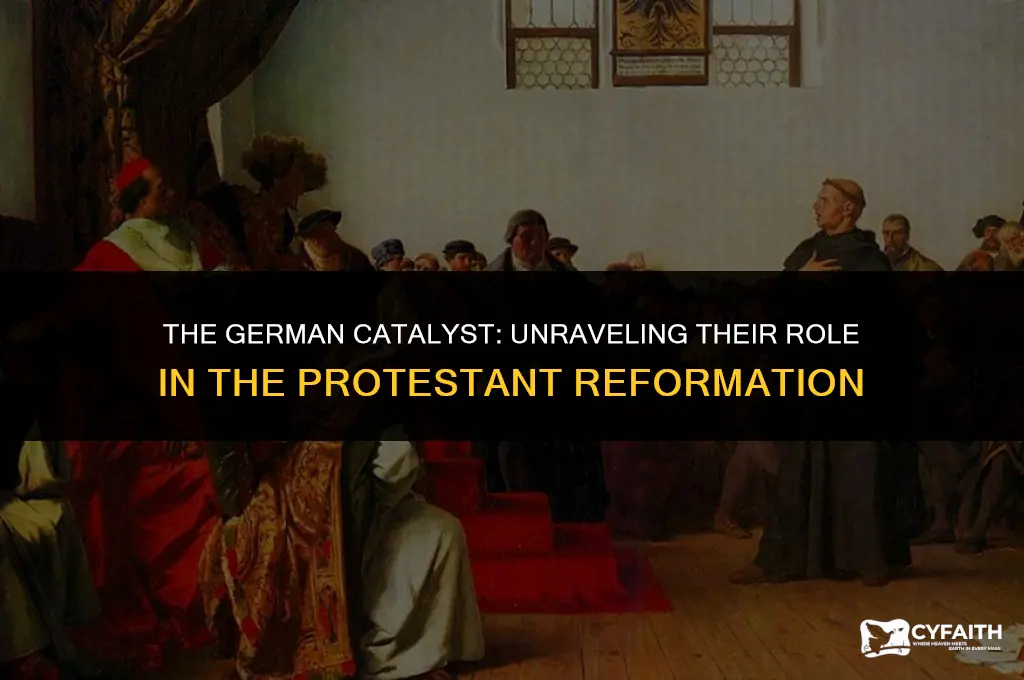 what role did the germans play in the protestant reformation
