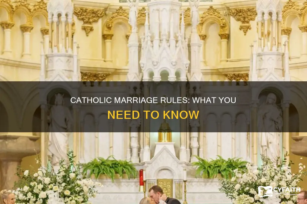 what rules did catholic people have about marrige