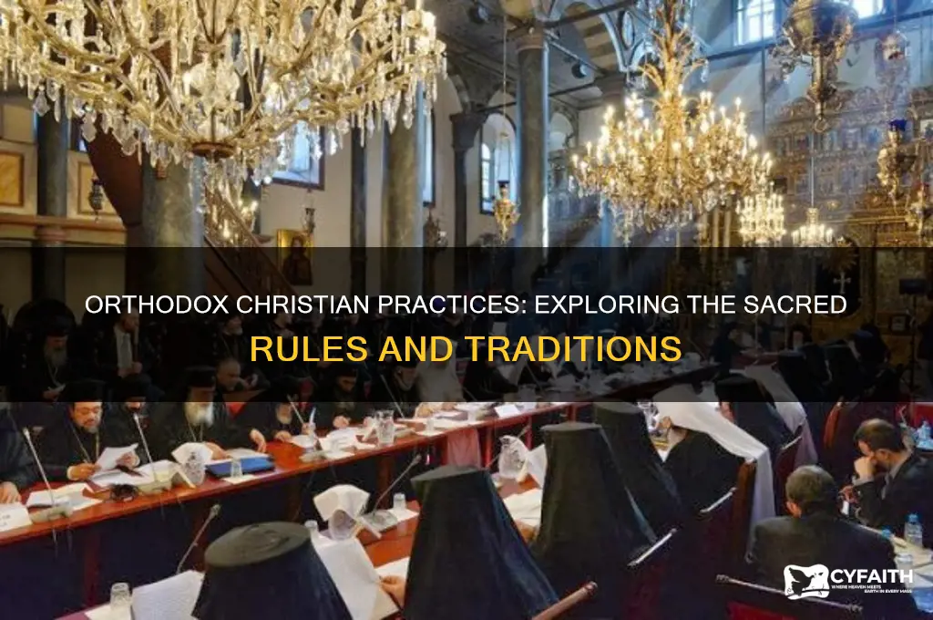 what rules do orthodox christians follow