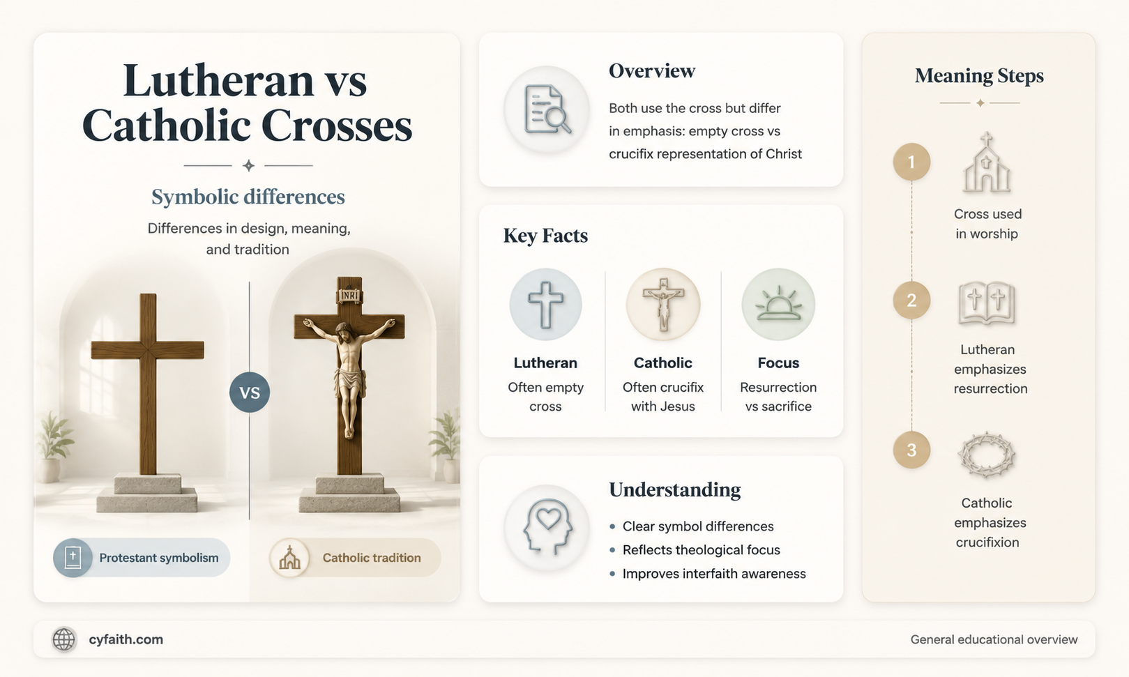 are lutheran and catholic crosses the same