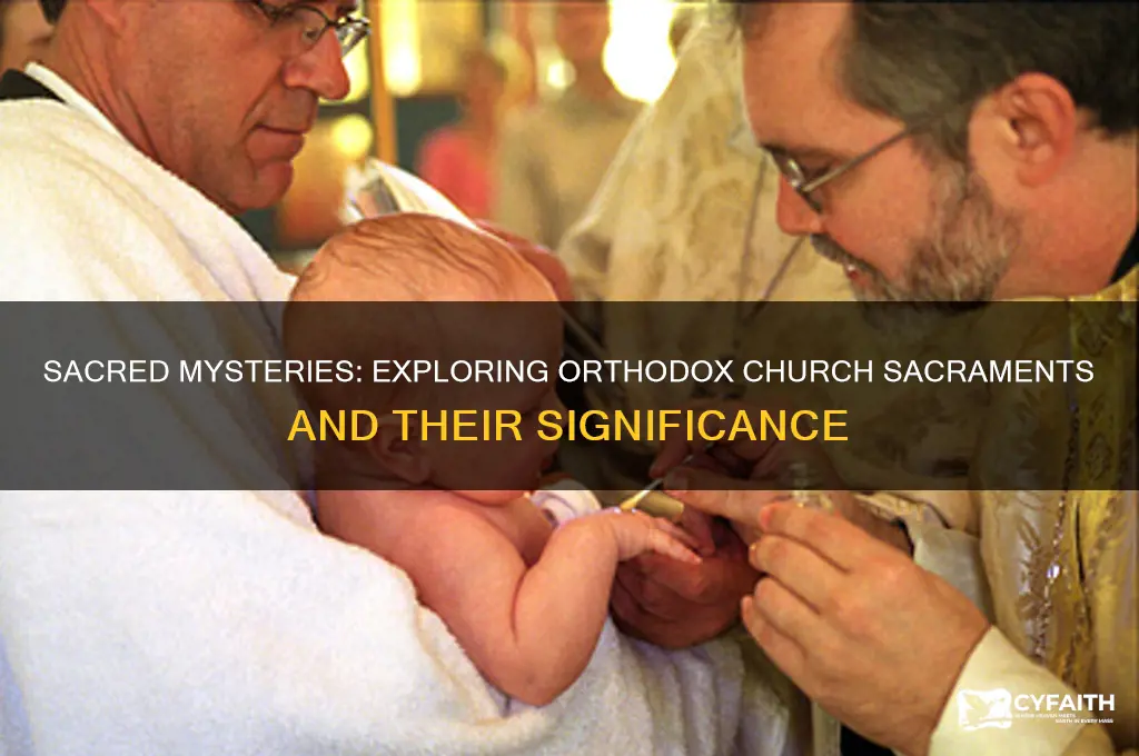 what sacraments are celebrated in the orthodox church