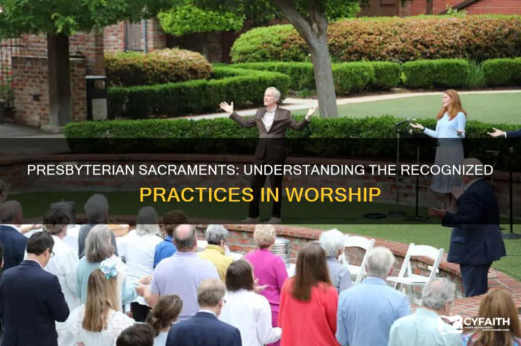 what sacraments do the presbyterian churches recognize