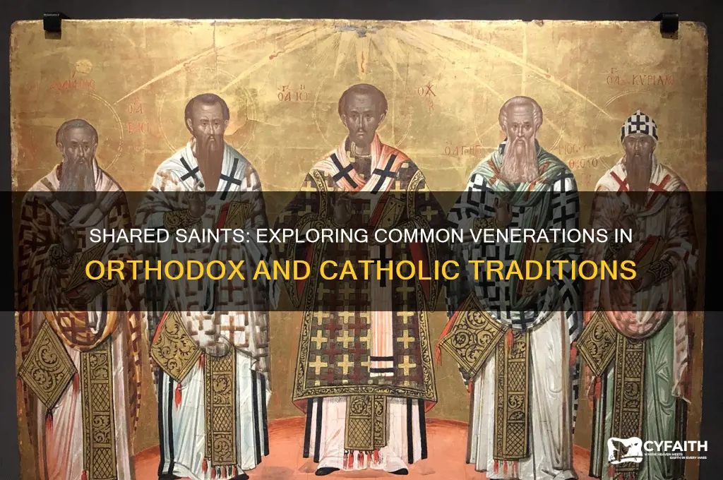 what saints do orthodox and catholics share