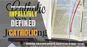 Infallible Catholic Scripture: What Verses Are They?