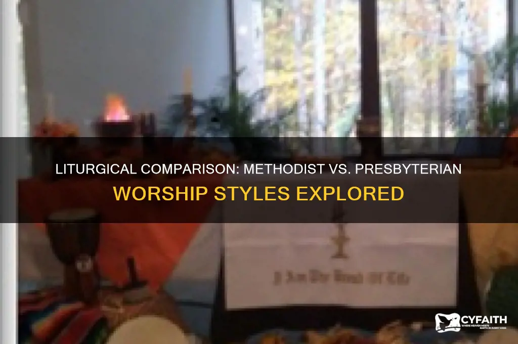 what service is more liturgical a methodist or a presbyterian