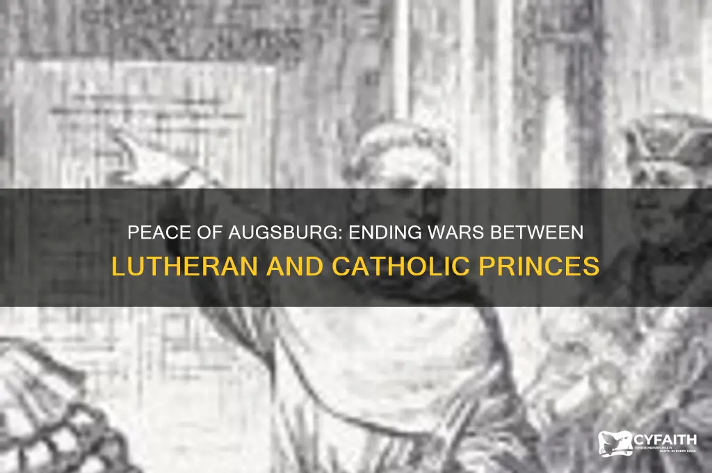 what settled wars between german lutheran and catholic princes