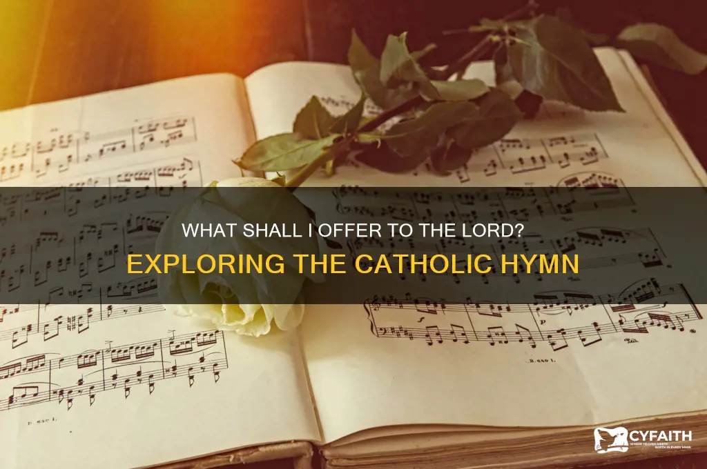 what shall i offer to the lord catholic song
