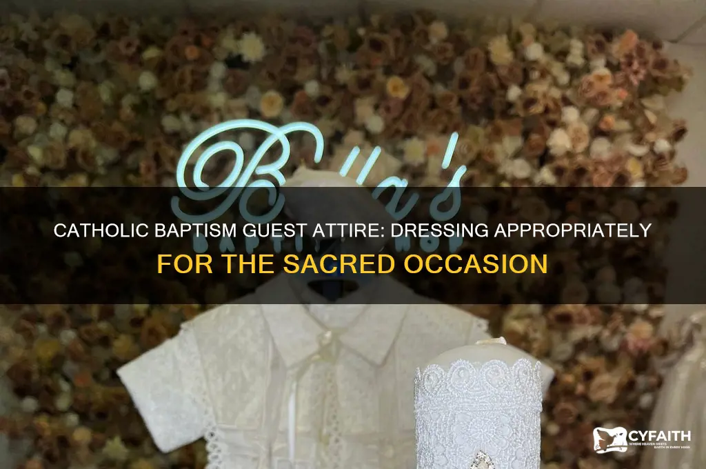what should a guest wear to a catholic baptism