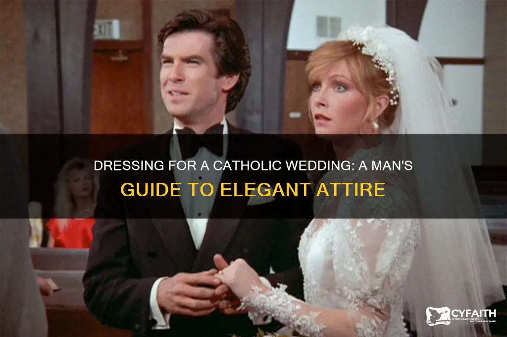 what should a man wear to a catholic wedding