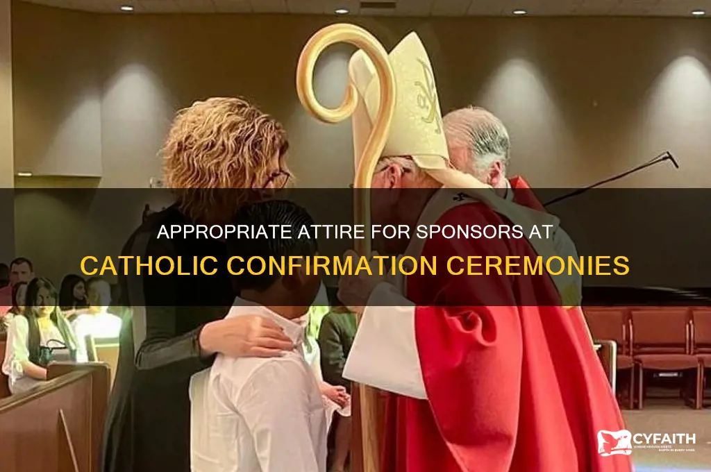 what should a sponsor to wear to catholic confirmation
