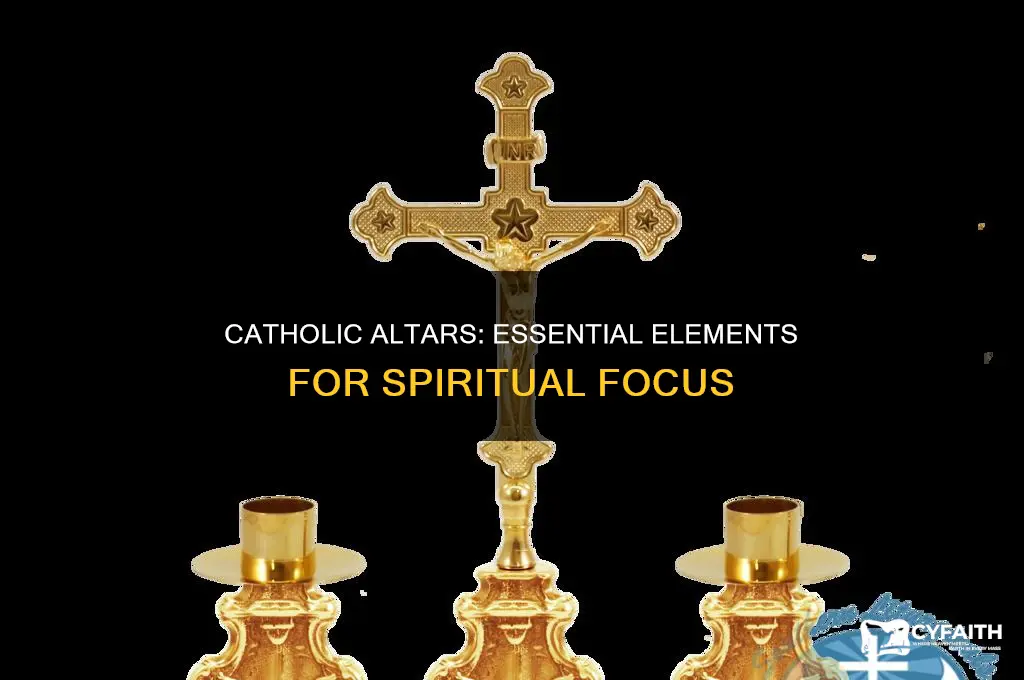 what should be on a catholic altar