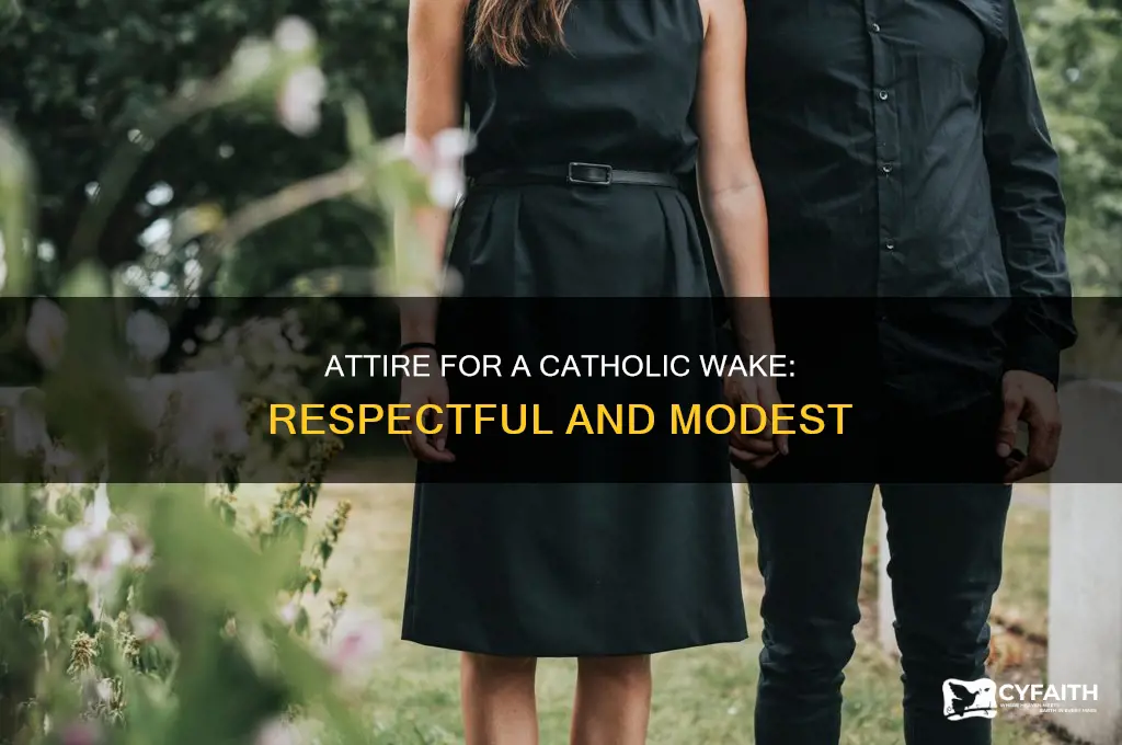 what should i wear to a catholic wake