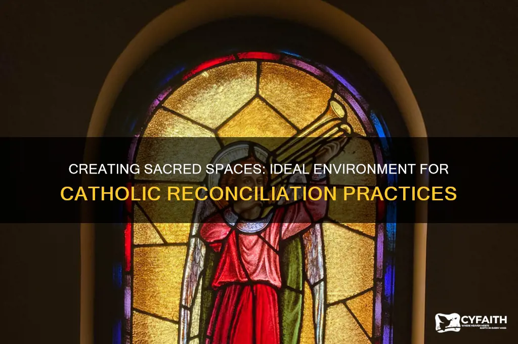 what should the environment be when performing reconciliation catholics